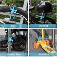 thumbnail image 5 of Cable Lock Bike Cable Lock With Keys,Silicone Covered Bike Lock Kids Cable Lock Cartoon Lock,Lock For Bike,Door,Skateboard,Helmet and More, 5 of 5