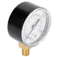 thumbnail image 2 of HLONK Manomètre de Pression de Carburant 0 à 160 PSI 0 à 11 Bar Manomètre de Pression sous Vide Manomètre de Pression en Acier Inoxydable Résistant aux Chocs Connexion Inférieure Manomètre de Pression d'Eau, 2 of 9