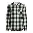 thumbnail image 6 of Time and Tru Women's Button Down Flannel Shirt with Long Sleeves, Sizes XS-3XL, 6 of 6