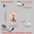 thumbnail image 2 of 2D Flat Acrylic Christmas Ferris Wheel Snowhouse Ornament - 360° Rotating Hanging Decoration for Tree or Shelf, Holiday Gift for Home Décor, 2 of 3