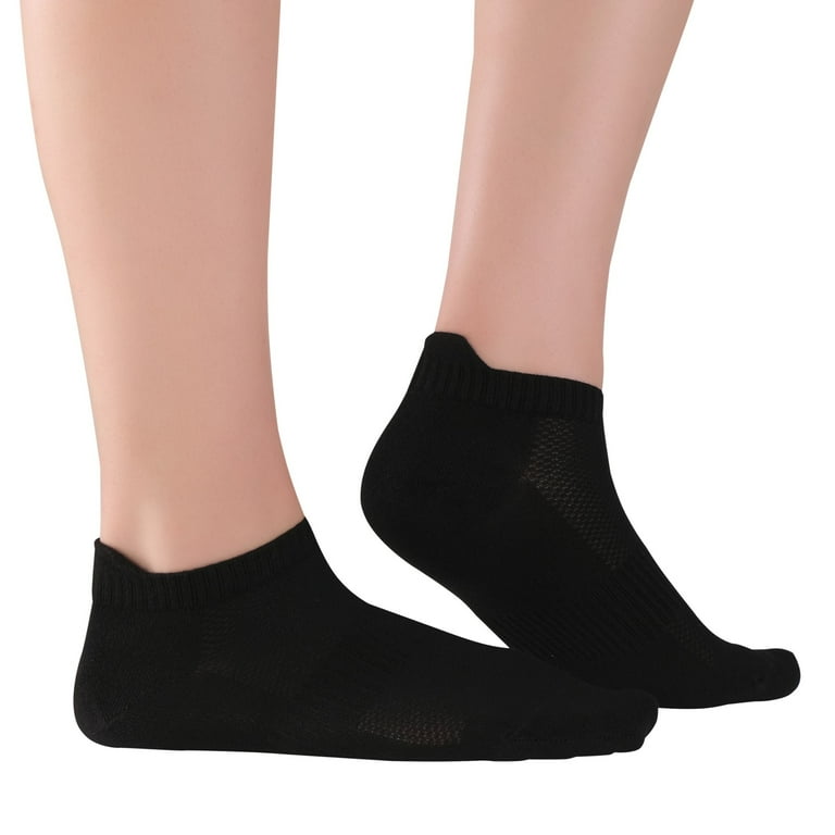 ELYFER Unisex Thin Bamboo Fiber Ankle Socks 4 Pairs Seamless Toe Lightweight Comfortable Breathable Low Cut Athletic Sports Socks for Men and