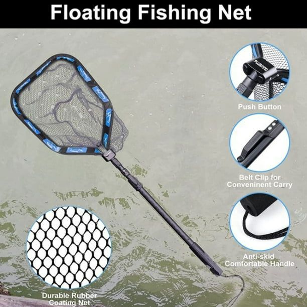facefd Net Fishing Pole Casting Telescopic Retractable Folding Accessory  Mesh Tools Portable Handle Releasing Equipment 