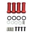 thumbnail image 2 of Adaptadores de hexagonal de rueda de aluminio de 4 piezas mm, combinador más de extensión de 29,5 mm para 144001, 124018, 1240 - Rojo Yotijar Piezas de coche rc de ruedas hexagonales de 12 mm, 2 of 8