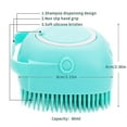 Pet Dog Bath Cat Brush Dog Grooming Shedding Paw Cleaner Shampoo Soap