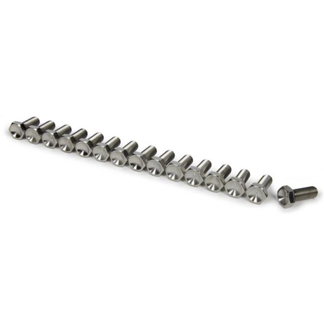 0.312-24 in. Filetage x 1 in. Long Centre de Roue Boulon Hexagonal Kit & 44; Naturel - Lot de 15
