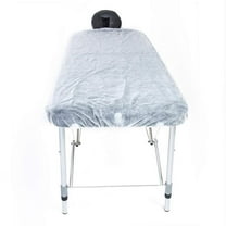 Greenour Waterproof Disposable Massage Bed Sheets with Elastic- 50 Pack Laminated Polypropylene Table Covers for Spa, Tattoo, Clinic (88 x 36 inches White)