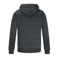 thumbnail image 4 of Herrnalise Men Casual Solid Sports Fitness Sweater Cardigan Hooded Long Sleeve Zipper Sweater Jacket Black, 4 of 7