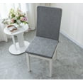 thumbnail image 4 of Horivan Stretch Dining Chair Covers Elastic Spandex Washable Covers for Kitchen, Restaurant, Wedding, Banquet, Universal Fit Chair Slipcovers with Flock Fabric, 4 of 6