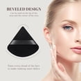 thumbnail image 5 of 6 PCS Powder Puffs, Pure Velour Soft Triangle Wedge Makeup Powder Puff for Loose Powder Mineral Powder Body Powder Wet Dry Cosmetic Foundation Sponge Makeup Tool (Black&Nude), 5 of 5