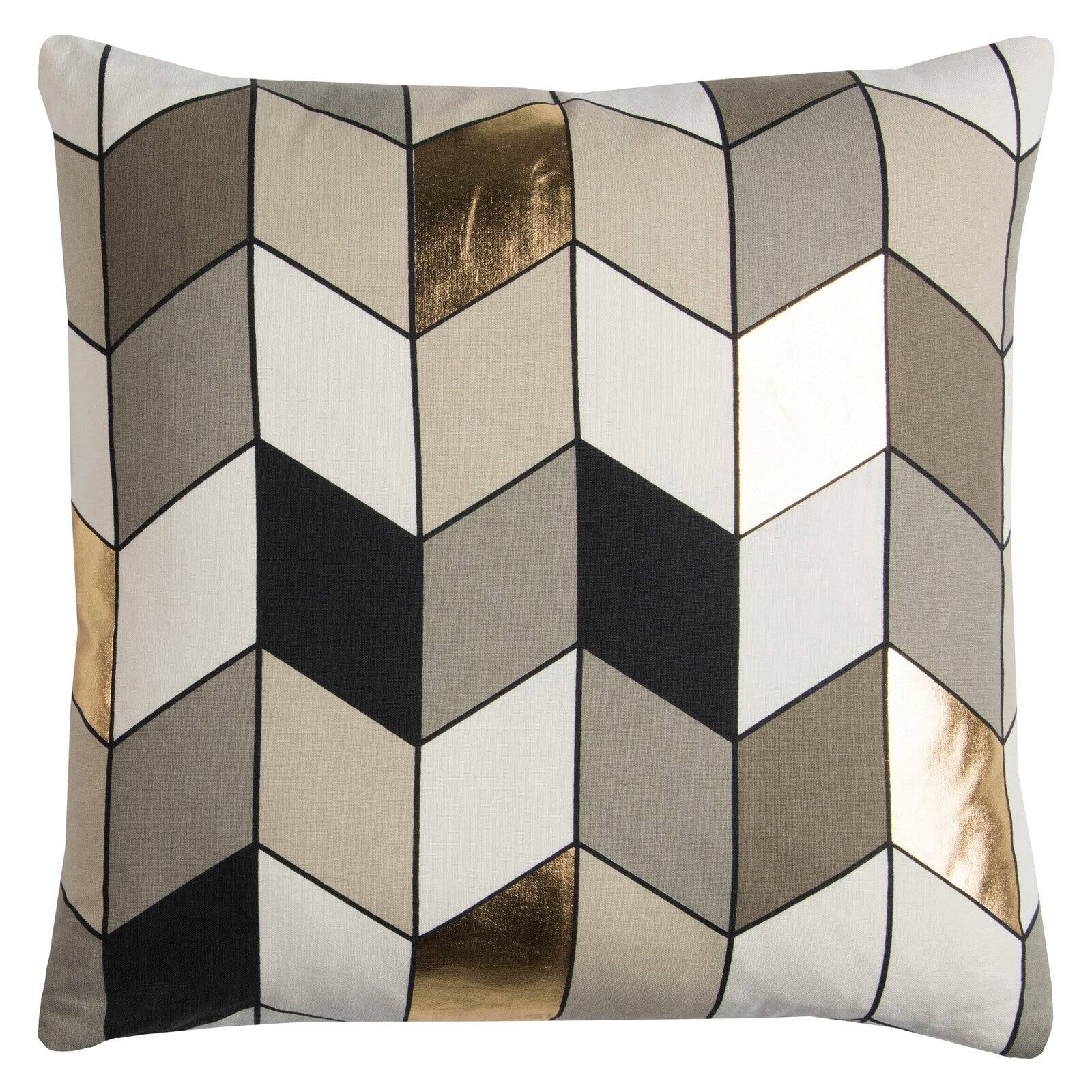 Rachel Kate By Rizzy Home Decorative Poly Filled Throw Pillow Geometric 20"X20" Pink