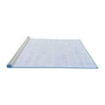 thumbnail image 2 of Ahgly Company Machine Washable Indoor Rectangle Solid Blue Modern Area Rugs, 4' x 6', 2 of 4