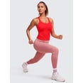 thumbnail image 3 of Musculosa CRZ YOGA sin costuras acanalada con espalda en Y roja XXS, 3 of 6