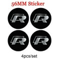 thumbnail image 1 of 4pcs 56/60/63/65/68mm Car Wheel Center Cover Hub Caps Stickers Accessories For VW Golf 4 Motion Polo Touran TDI R GTI R 56mm sticker, 1 of 6