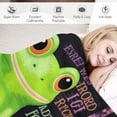 thumbnail image 3 of ONETECH  Frog Gifts, Frog Gifts For Women/Men Throw Blanket Frog Gift, Frog Themed Gifts, Frog Gifts For Frog Lover, Frog Stuff, Cute Frog Gifts, Frogs Gifts, Frog For Girls/Boys Blankets, 3 of 6
