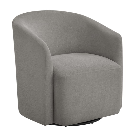 Miekor Furniture Ardena Grey Swivel Barrel Chair 34734