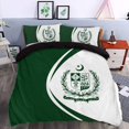 thumbnail image 2 of Bandera de Pakistán Escudo de Armas Juego de cama Círculo RLT13, 2 of 5