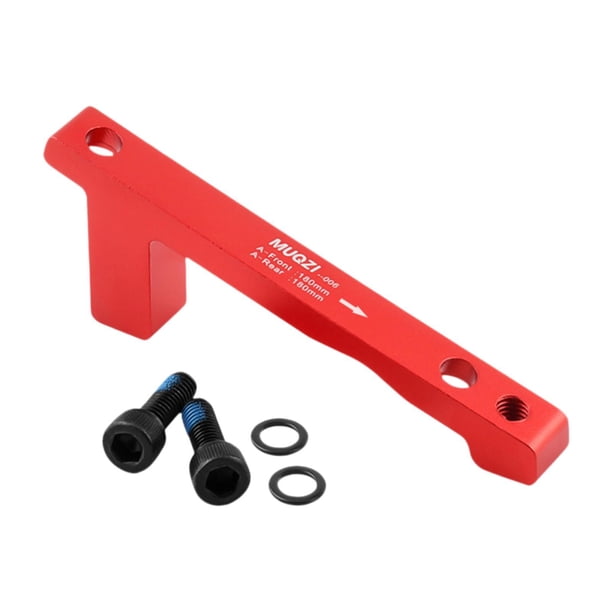 Adaptador de freno de disco de bicicleta Soporte de conversión de freno de disco de bicicleta liviano Rojo