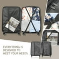 thumbnail image 6 of Zimtown 3 Piece Nested Spinner Suitcase Luggage Set With TSA Lock Champagne Gold, 6 of 14