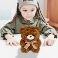 thumbnail image 4 of Gqtwoy 11-Inch Cute Couple Bear Doll Plush Toy – Adorable Shy Bow Tie Teddy Bear, Soft Sleep Companion for Boys and Girls, Perfect Holiday and Birthday Gift, 4 of 6