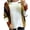 Brown, variant on Herrnalise Women's Knitted Crop Tops Casual Patchwork Solid Color Line Round Neck Long Sleeve Sweater Tops Blouse Pullover Jumper Sweaters