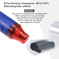 thumbnail image 5 of Battery Wrap 2 5/8" 66mm Flat 20ft PVC Heat Shrink Tube Wraps Clear, 5 of 5