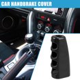 thumbnail image 2 of Unique Bargains Cubierta del freno de mano del coche Protector de decoración de los puños del freno de mano para Ford para Mustang 2015-2021 Metal Negro, 2 of 7