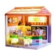 thumbnail image 1 of Kit de casa de muñecas en miniatura para armar, juguete educativo, exhibición, cubierta a prueba de polvo, coleccionables Tienda de conveniencia, 1 of 9