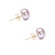 thumbnail image 2 of Aretes de Perla Cultivada GREG J.M. Púrpura Oro 14K Clásico, 2 of 6