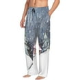 thumbnail image 2 of Kll Mens Pajama Pants For Men,Mens Lounge Pants,Funny Gifts For Men,Men'S Pajama Bottoms-Watercolor Winter Landscape For Christmas, 2 of 9