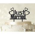 thumbnail image 1 of Couple Wedding Cake Topper Personalized Matt Black Cake Topper Color Option Available 5-7 Inches Wide, 1 of 1