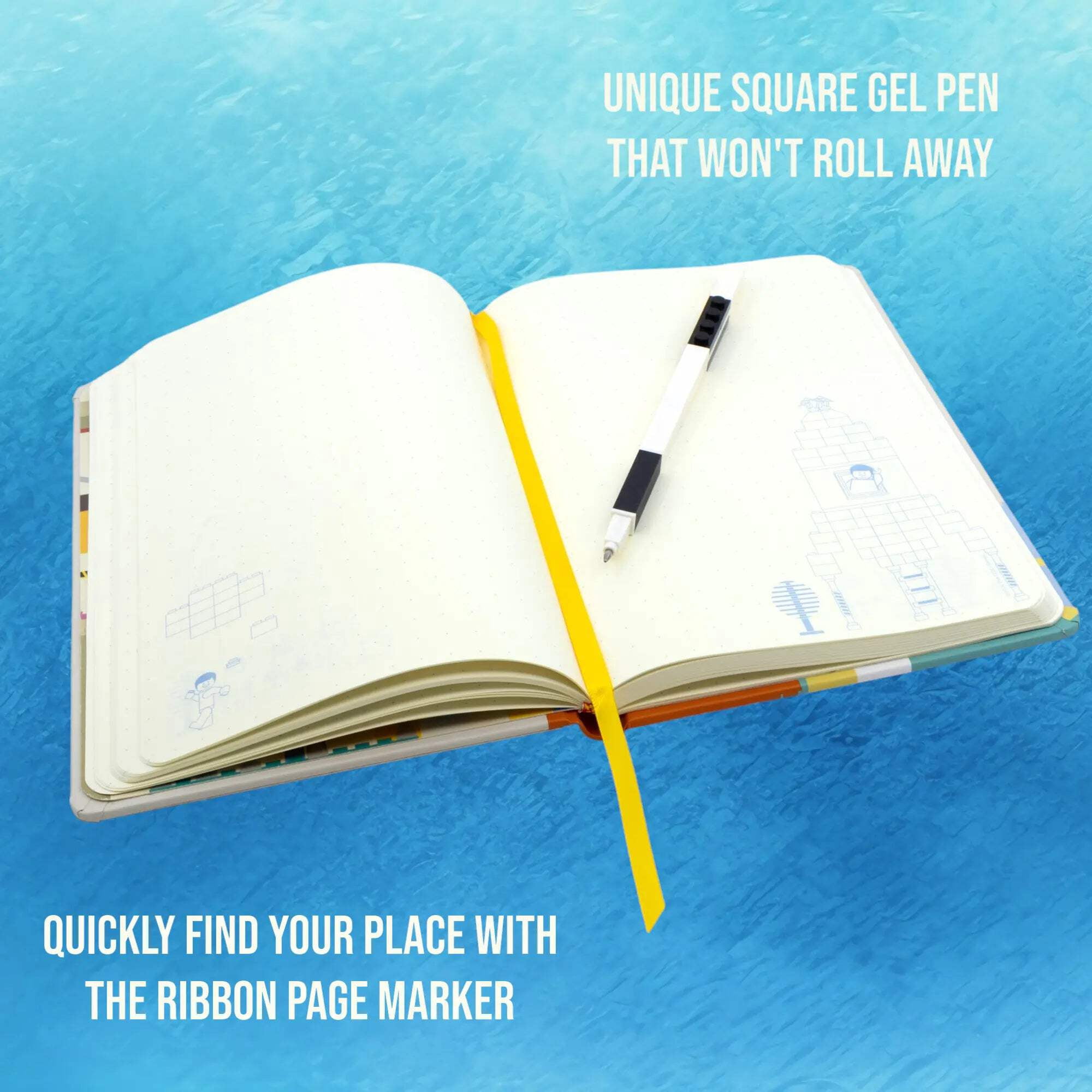 LEGO Stationery Thoughts Reclaim & Recycle Dotted Notebook with Gel Pen (53501)