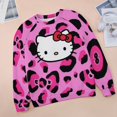thumbnail image 3 of Hello Kitty Women's Casual Crew Neck Sweatshirt Long Sleeve Pullover Tops, 3 of 8