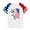White-3, variant on Kids America Flag 4th of July Shirt Toddler Kids Boys Girls Patriotic USA Shirt, Red White and Blue Tee Top