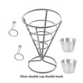 thumbnail image 3 of French Fries Strainer Basket Potato Fried Food Container Metal Party Tableware Cone-Shaped Cooking Tools Shop Kitchen Wedding Birthday Type 7, 3 of 9