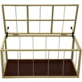 thumbnail image 3 of eHemco Heavy-duty Water Hyacinth Wicker Storage Trunk with Metal Frame, 36 by 20 by 18.5 Inches, Natural, 3 of 9