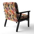 thumbnail image 5 of Designart "Cheetha Floral Pattern Ii" Upholstered Modern & Contemporary Accent Chair and Geometric Arm Chair - Multiple Color & Pattern, 5 of 7