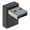 Black, variant on WINDLAND USB Male to Female Right Angle 90 Degree Turn Adapter USB3.0 Male to Female