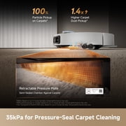 DREAME X60 Max Ultra Complete Kit, 35,000Pa Suction Robot Vacuum and Mop, 3.13in (7.95cm) Ultra-Thin Design, Self Emptying&Refilling, Mop Self-Cleaning, 280+ Obstacle Avoidance, White
