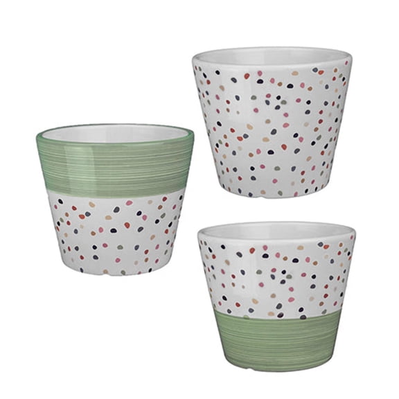 Pots Speckled Dots 12pc PDQ