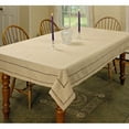 thumbnail image 4 of Hem Stitch Border Vintage Design Tablecloth White 54" by 72" Oblong / Rectangle, 4 of 4