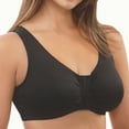 thumbnail image 2 of Comfort Sleep Bra, Front Closure, Black, Size 36, 2 of 6