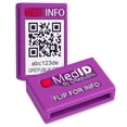 thumbnail image 5 of QREPUBLIK Medical ID Tags. That Sleeve fits Most Bands Like Samsung Gear, Apple Watch, Mi Band, Fitbit, Garmin, and Other Watches. One Size for Women, Men, 5 of 14
