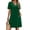 Green, variant on Summer Dresses for Women Short Sleeve V Neck Casual Shift Dress with Pockets