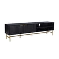 thumbnail image 1 of Mueble de Tv Relan Queens Negro Diseño Acanalado 180 cm, 1 of 9