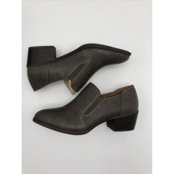 G.H. BASS & CO., ELLIE BOOTIE grey, Size 11 M New In Box Low Boot Heel