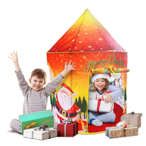 ArtCreativity Pop-Up Kids Christmas Play Tent for Toddlers – Indoor Holiday Playhouse