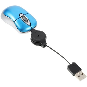 Retractable USB Mouse Mini Computer for Laptop Wired Mouses Work Travel