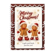 CHJK Christmas Gift Card Note-Book for Adults, Merry Christmas Gift Card with Surprises on Every Page, Xmas Gifts for Family, Friends