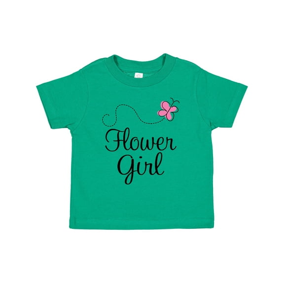 Inktastic Flower Girl Wedding Butterfly Girls Toddler T-Shirt