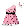 thumbnail image 4 of Kogui Unisex Caveman Fancy Sundress Halloween Theme Cosplay Outfit For Photo Shooting Party (Pink, 9-10 Years), 4 of 8